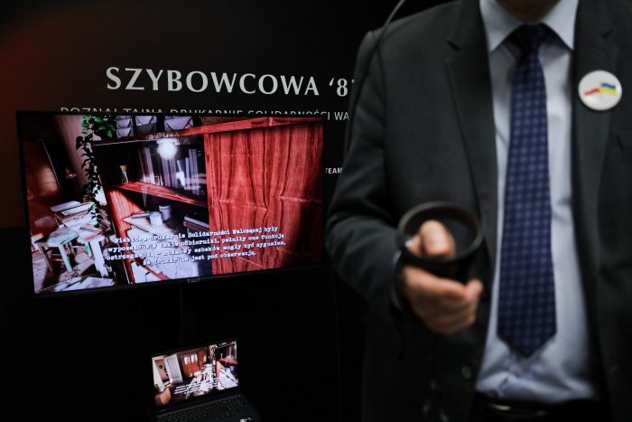 Prezentacja najnowszej aplikacji VR „Szybowcowa ‘87” na „Przystanku Historia” we Wrocławiu.