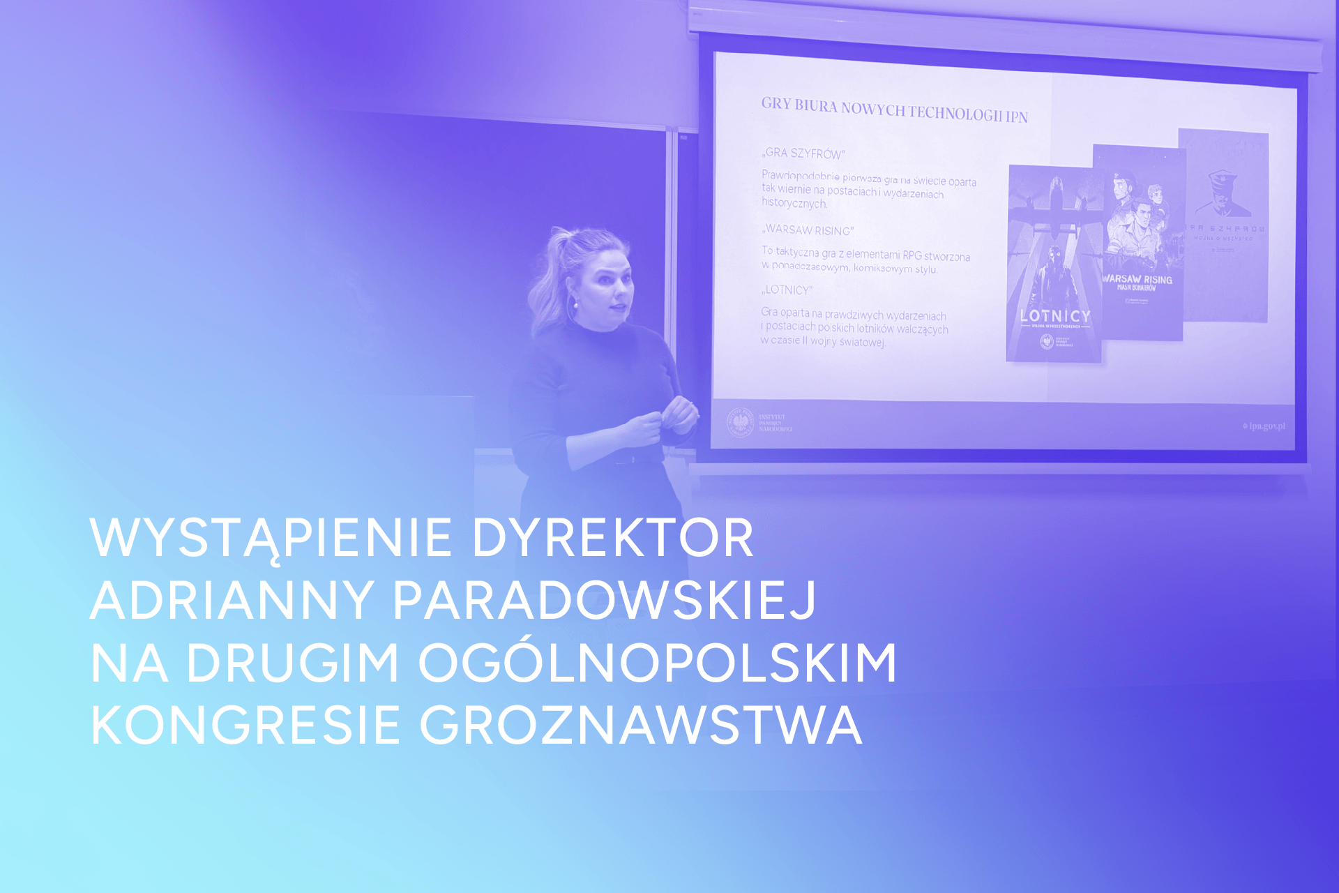 Wystąpienie zastępcy dyrektor Biura Nowych Technologii na Kongresie Groznawstwa w Krakowie